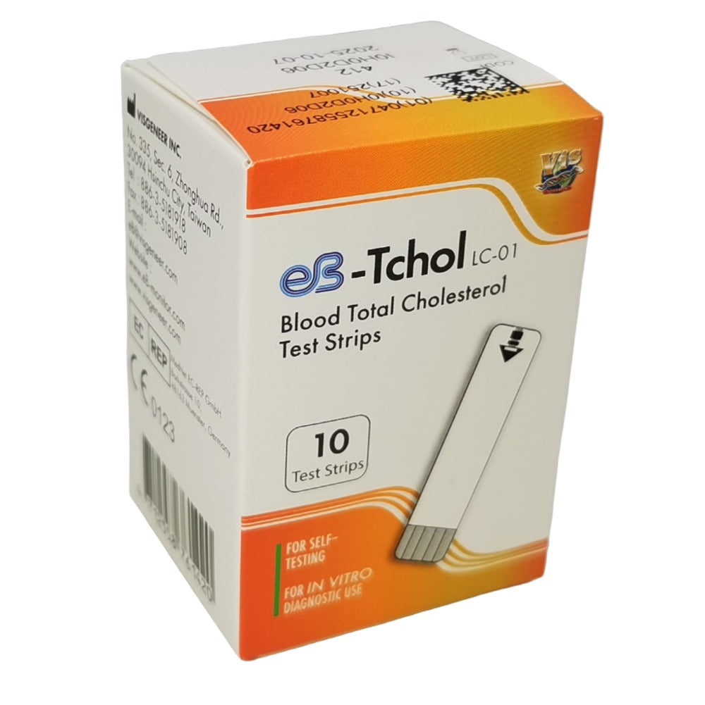 total cjolesterol test strips for home testing