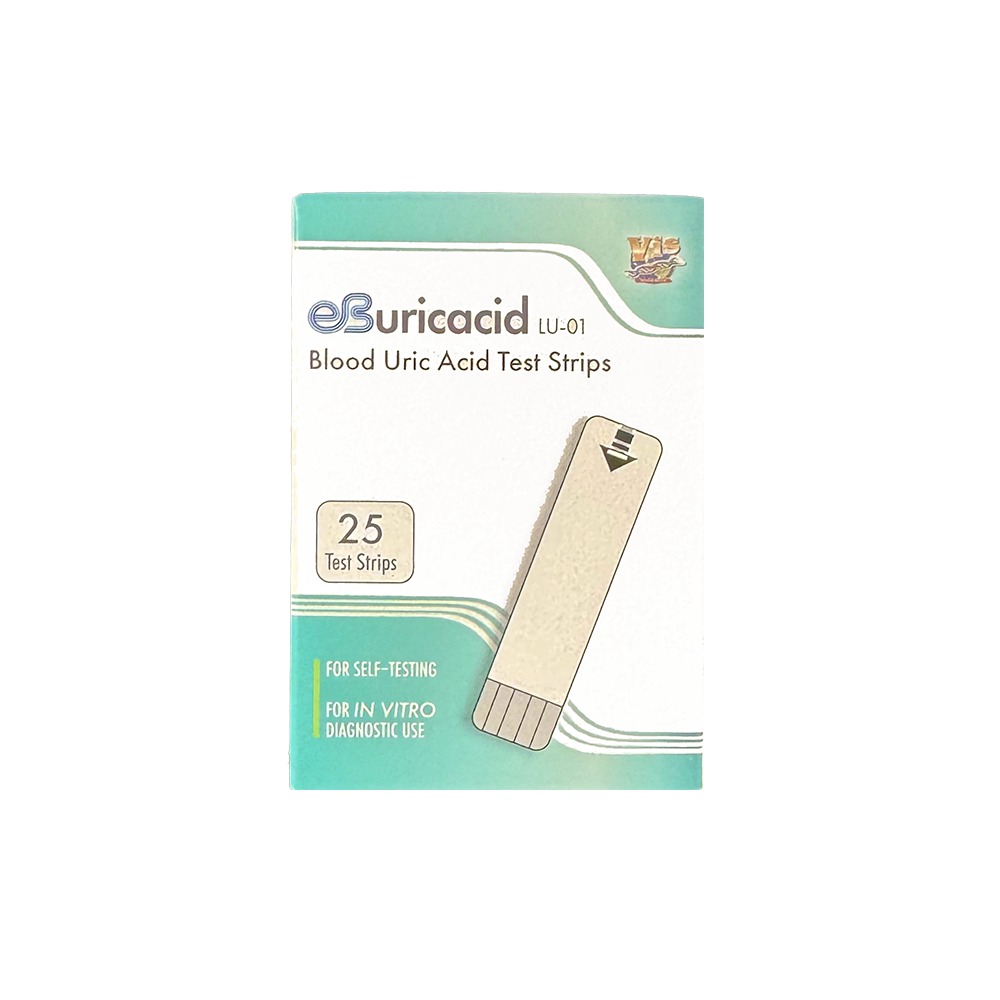 25 eBuricacid Uric Acid Test Strips
