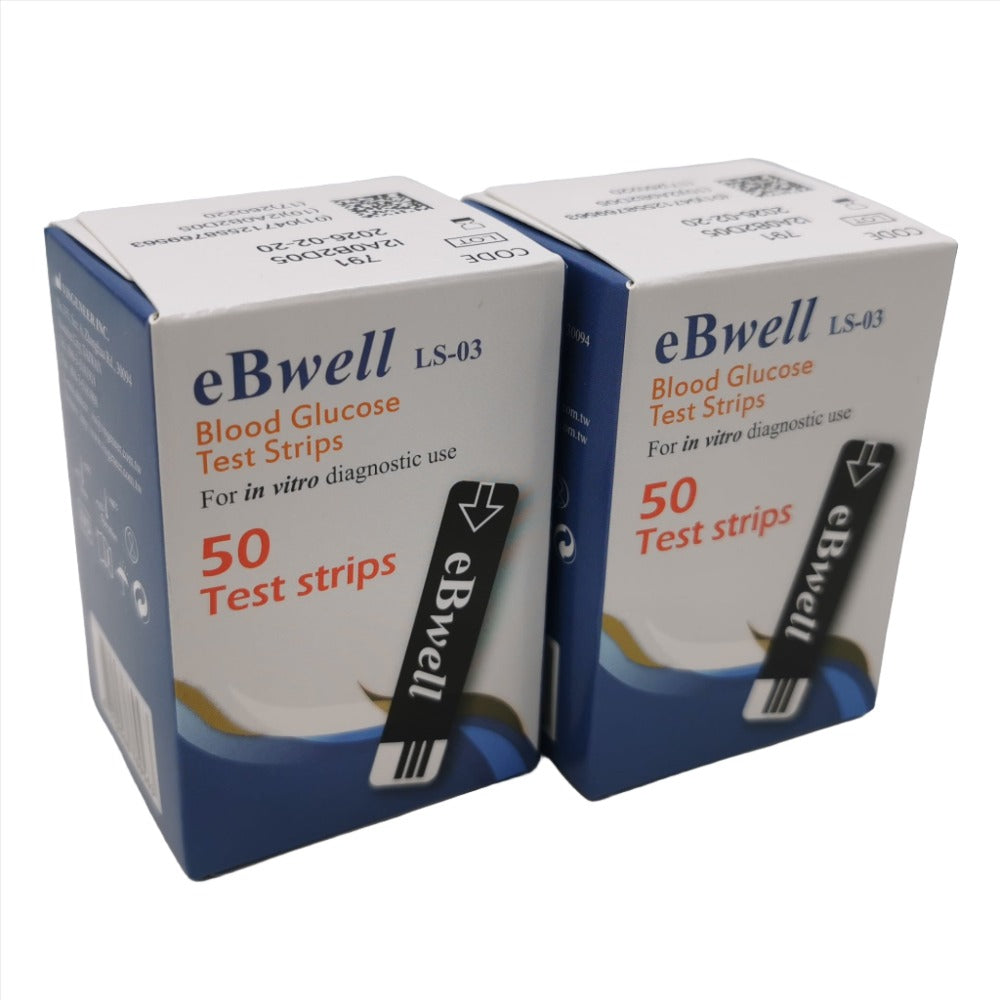 100 EBWELL Blood Glucose Strips