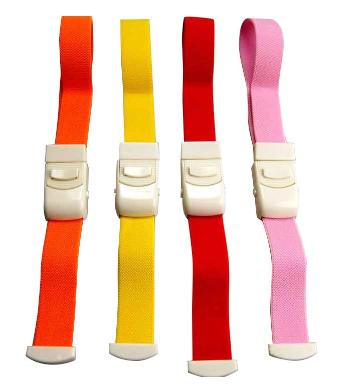 medical tourniquets bright colours