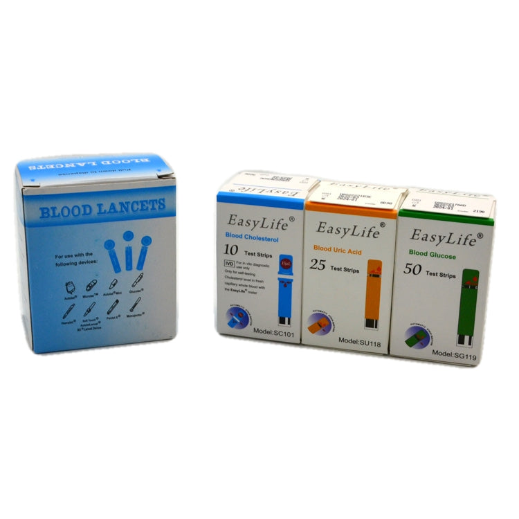 easylife blood test strips uric acid cholesterol glucose