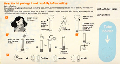 saliva test home covid 19 instruction
