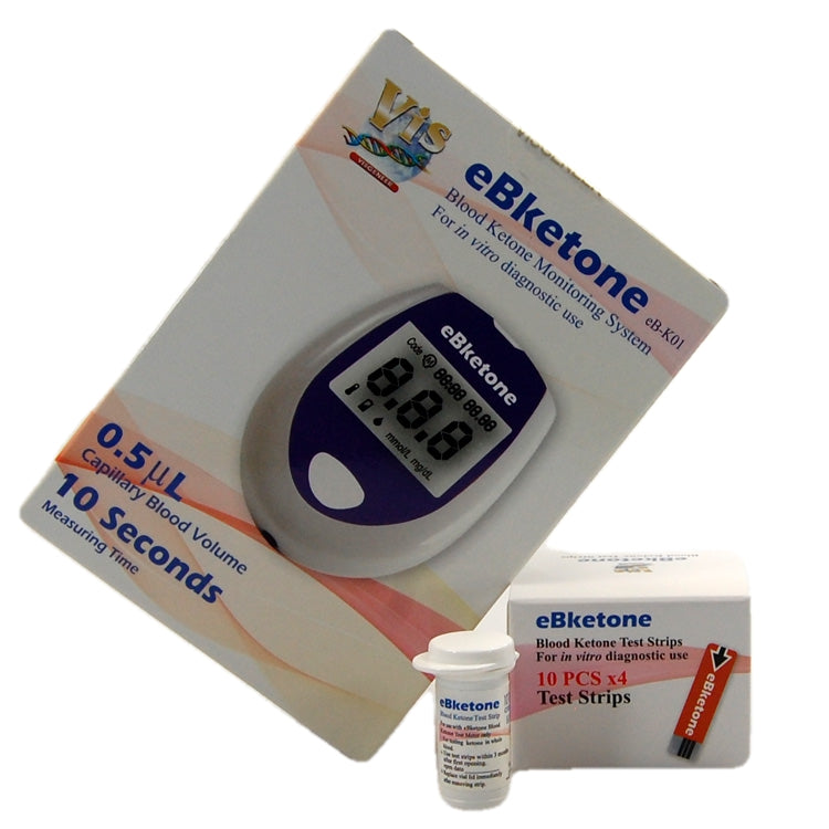 ebketone blood ketone meter and 50 ketone test offer