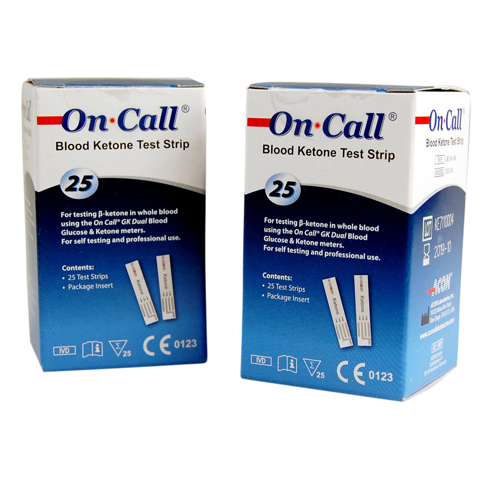 on call blood ketone test strips