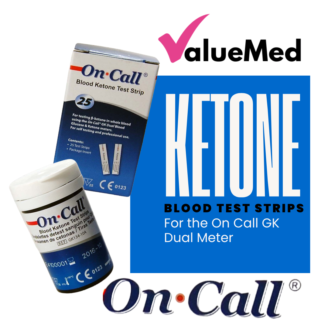Ketone Blood Test Strips for ON call GK dual meter