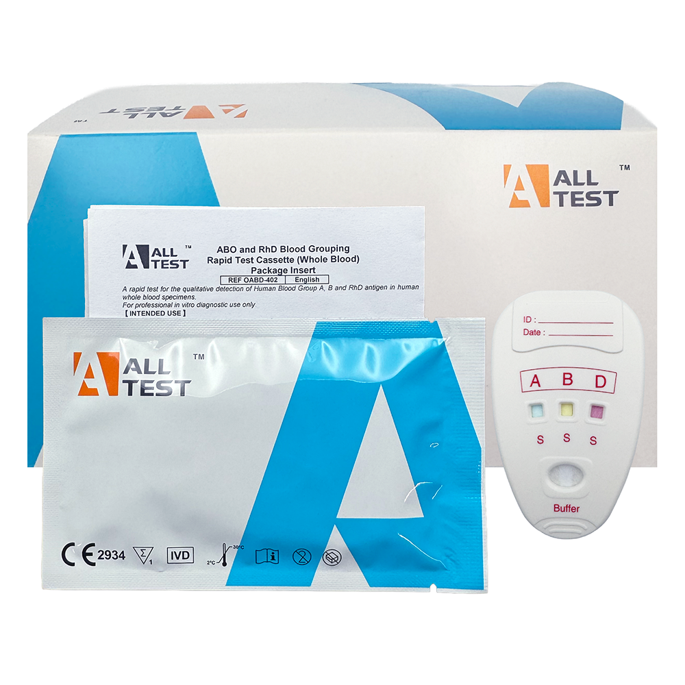 ALLTEST Professional ABO and Rhesus Blood Grouping Test Kits OABD-402