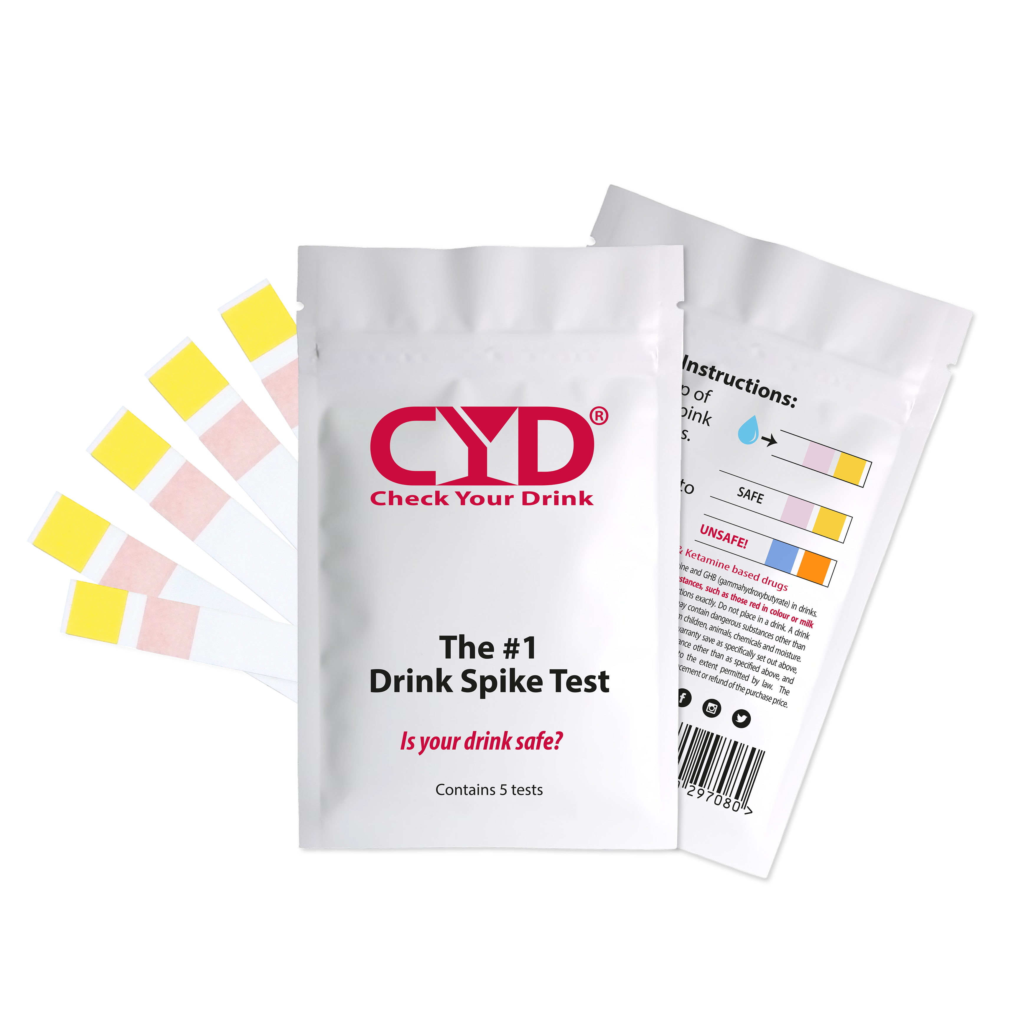 CYD Check Your Drink Strips | UKDrugTesting | Buy Online – Valuemed ...