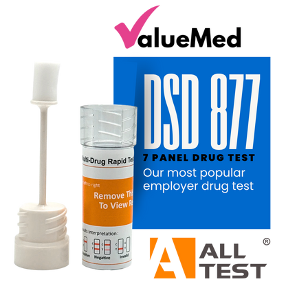 Alltest DSD877 employer drug test kit with saliva and alcohol test