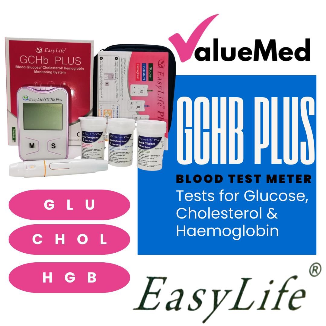 Best home test monitor for glucose, cholesterol & haemoglobin. Blood test monitor starter pack. Diabetes, anaemia, high cholesterol test