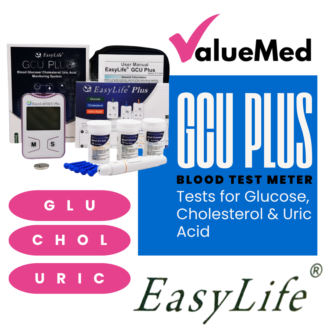 EASYLIFE Plus Blood Cholesterol Uric Acid Glucose Meter – Valuemed ...