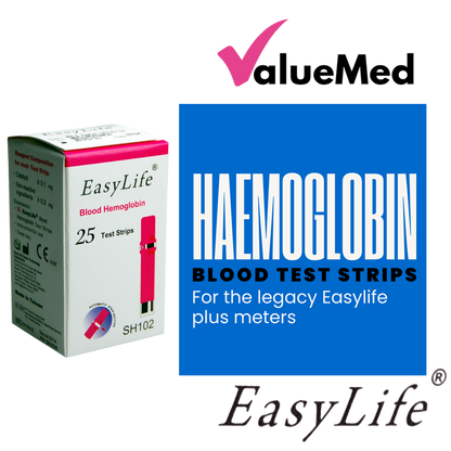 blood haemoglobin test strips for easylife meter