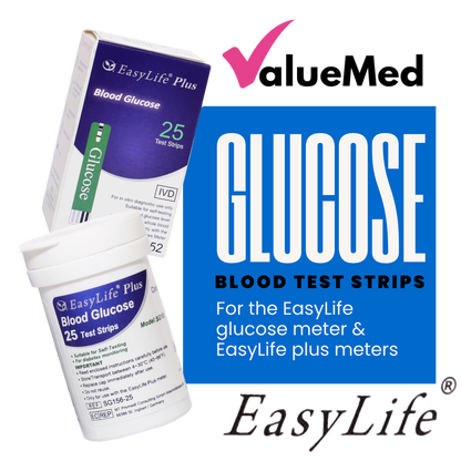 glucose blood testing strips for easylife meter diabetes testing