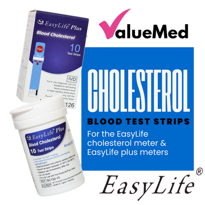 cholesterol blood test strips for easylife meter