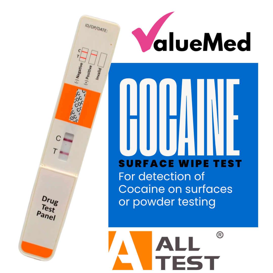 test surface for cocaine residue