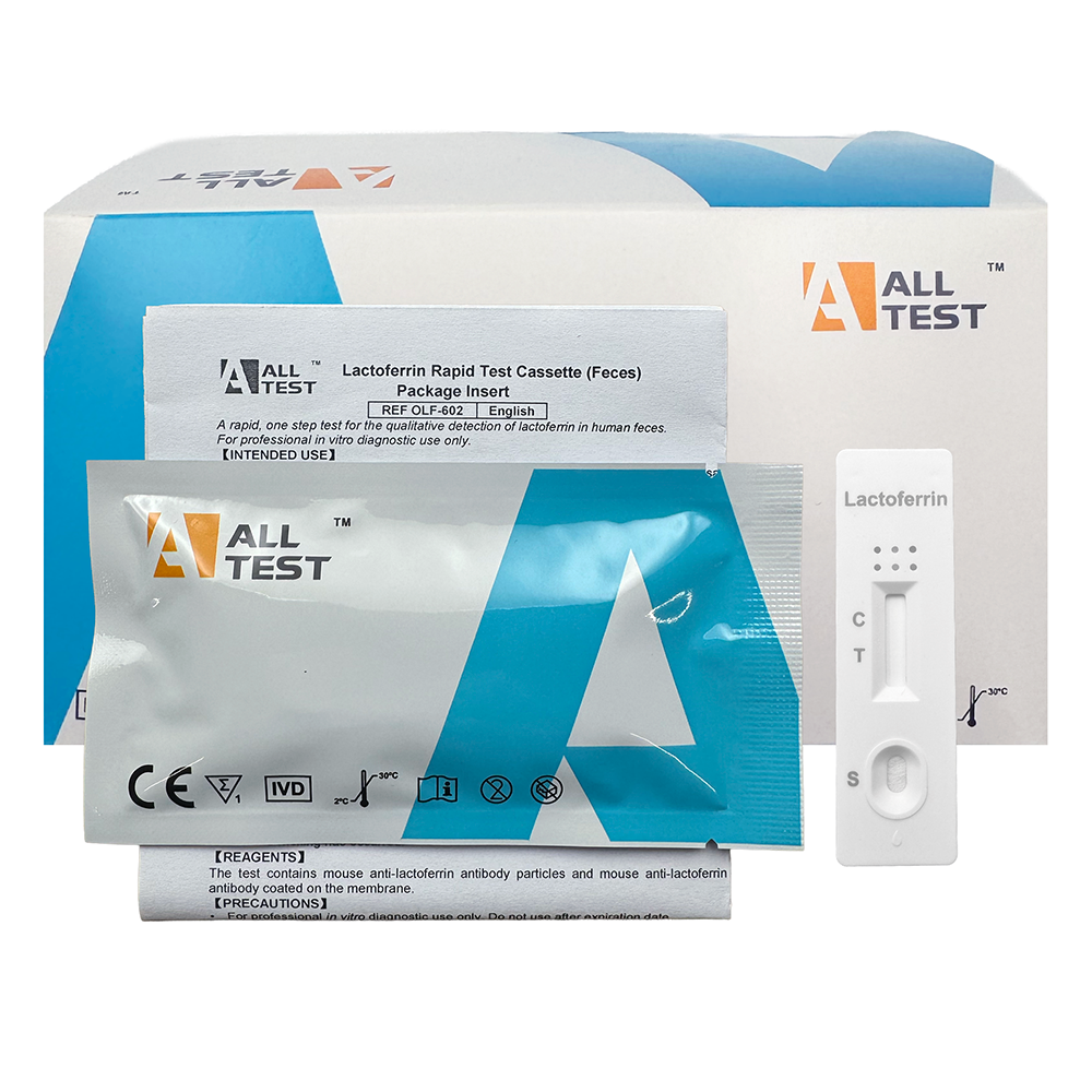 Box of ALLTEST Lactoferrin Testing Kits (Testing kit for IBS)