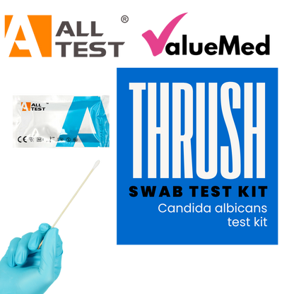how do I test if I have thrush? Candida albicans home testing kit. Vaginal swab test