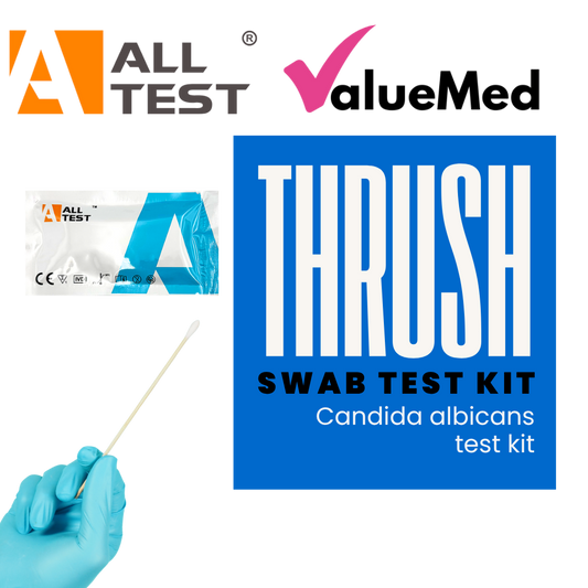 how do I test if I have thrush? Candida albicans home testing kit. Vaginal swab test