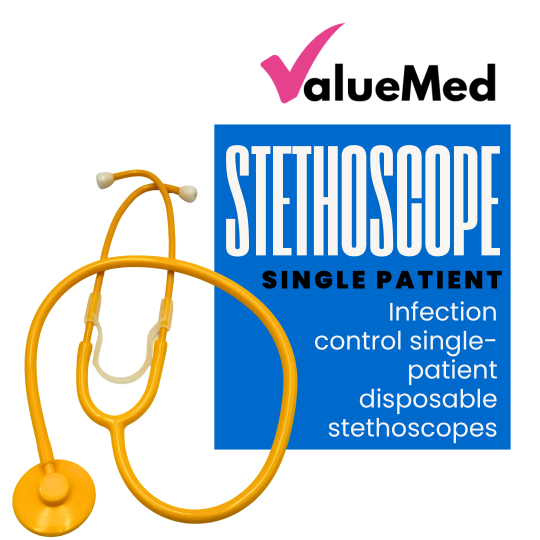 Single-patient disposable stethoscopes for infection control in UK hospital NHS discount great value prices