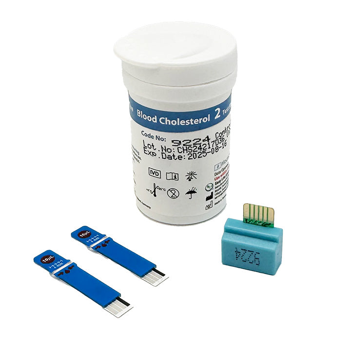 10 EASYLIFE PLUS Blood Total Cholesterol Test Strips