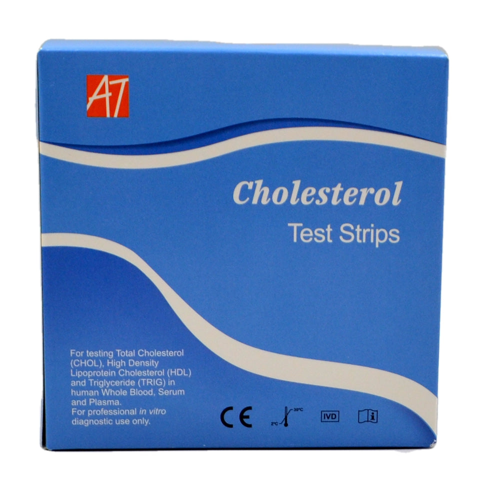20 AT 3 in 1 Cholesterol Test Devices + Pipettes for the AT Cholesterol 5 in 1 Meter