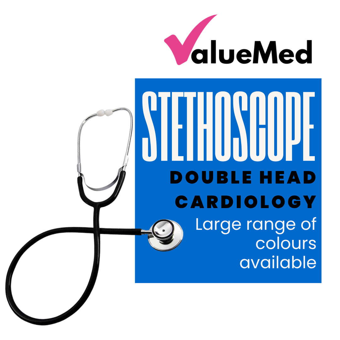 double head cardiology stethoscope range of colours great price