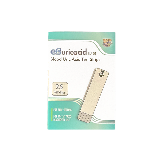 25 eBuricacid Uric Acid Test Strips