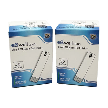 eBwell Glucose Testing Strips for eBwell Blood Sugar Meter and Diabetes Monitor
