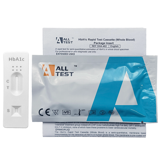 ALLTEST Diabetes & Prediabetes Professional Test Kit (HbA1c Glycosylated Haemoglobin)