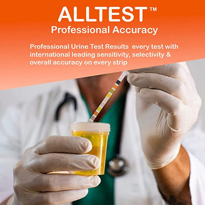 ALLTEST 10 Parameter URS Urine Test Strips Pack of 100 test strips