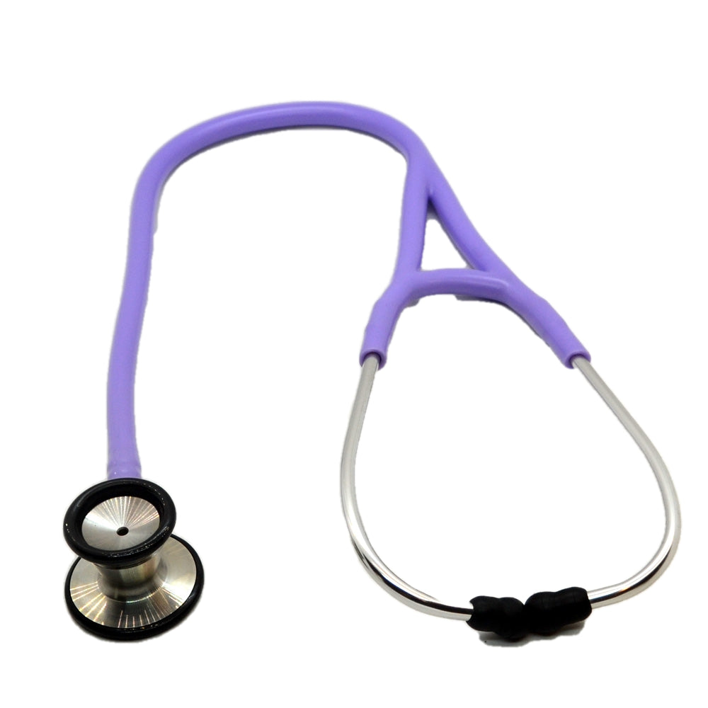 purple tube cardiology stethoscope