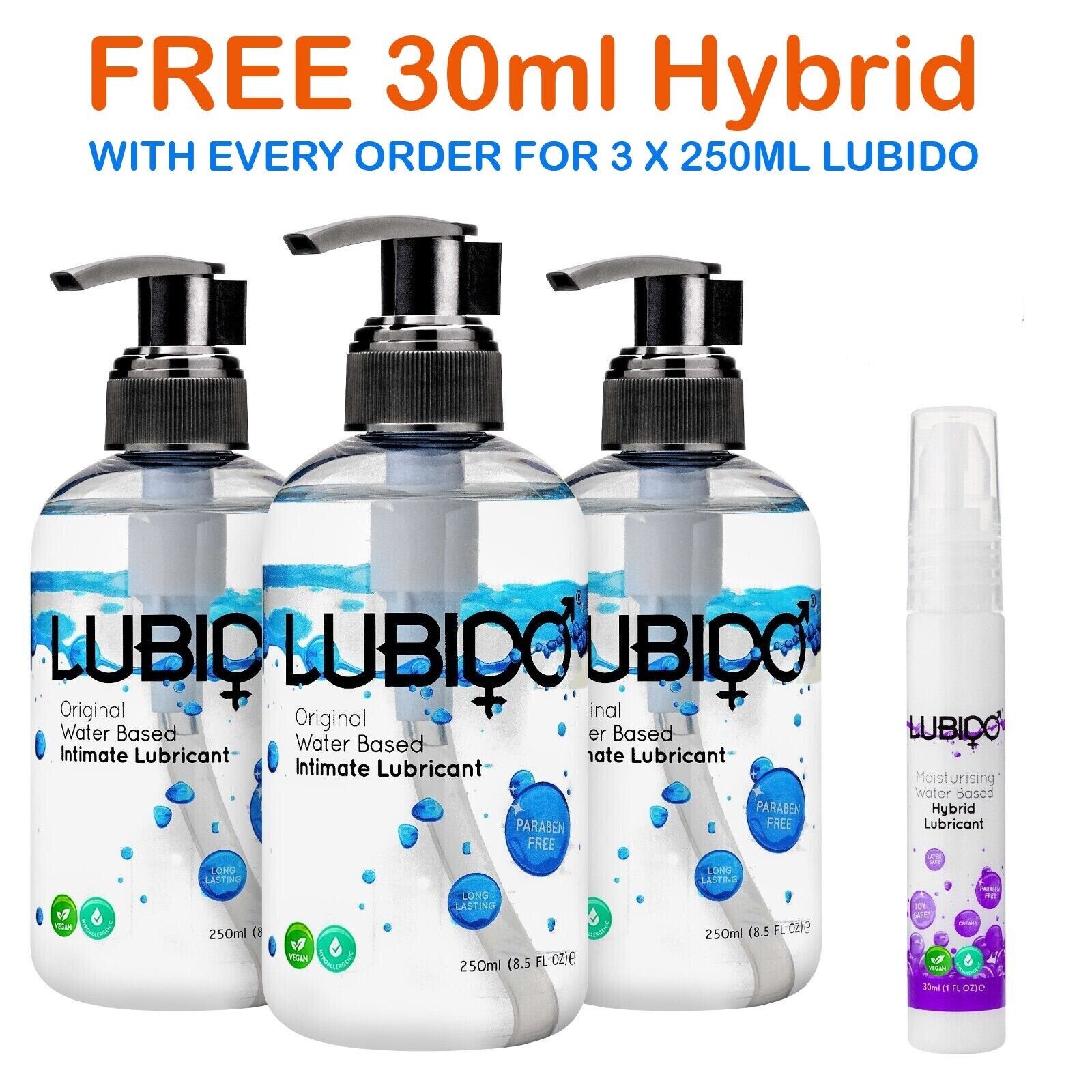 Lubido original water based intimate lubricant