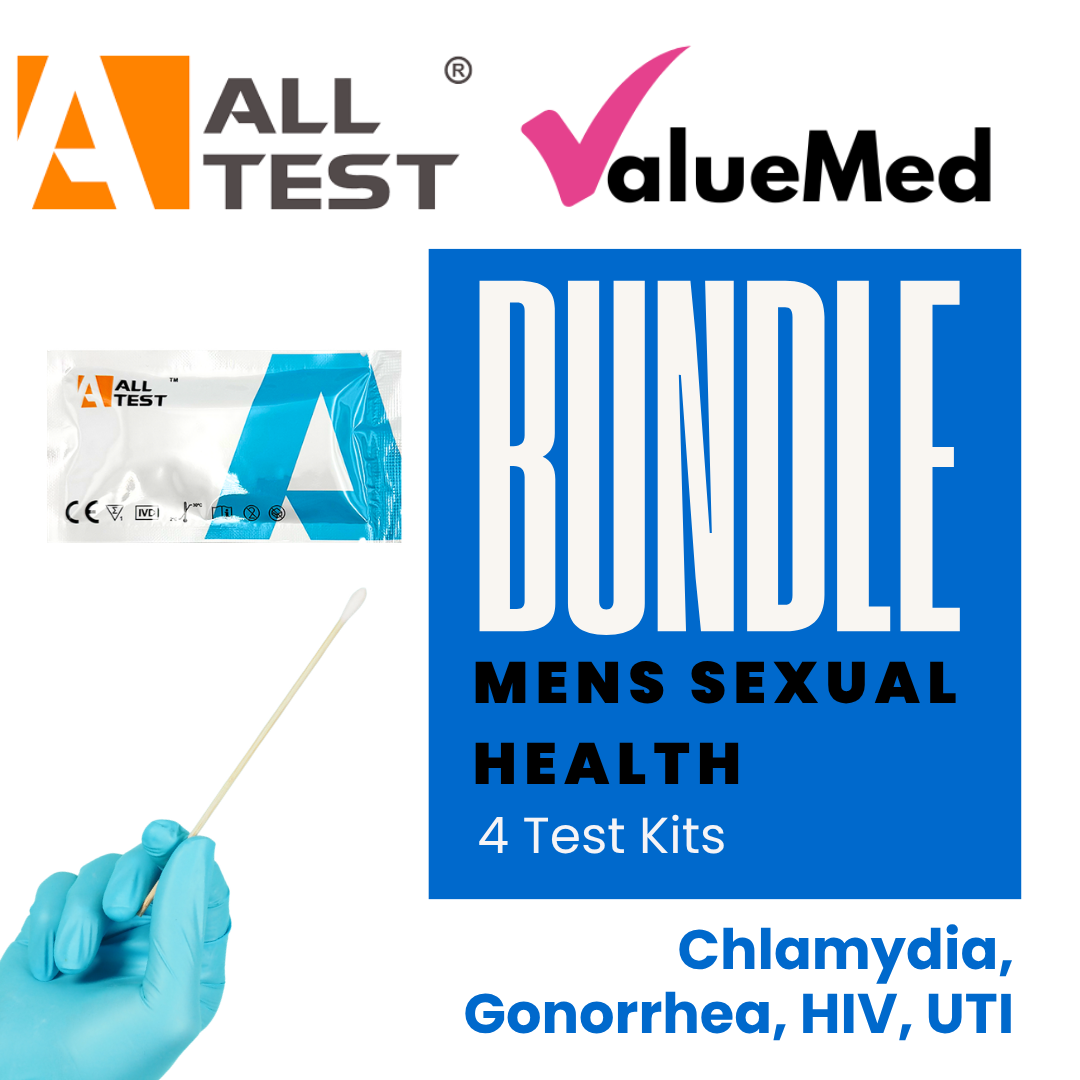 Men's sexual health testing bundle for HIV, chlamydia, gonorrhoea & UTI