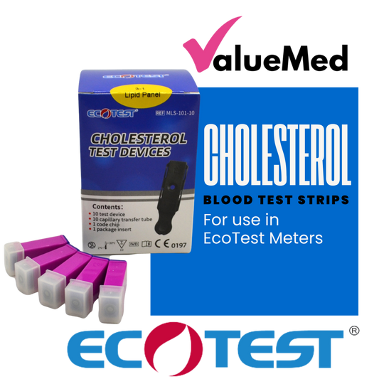the best value refill strips for ecotest cholesterol meter UK