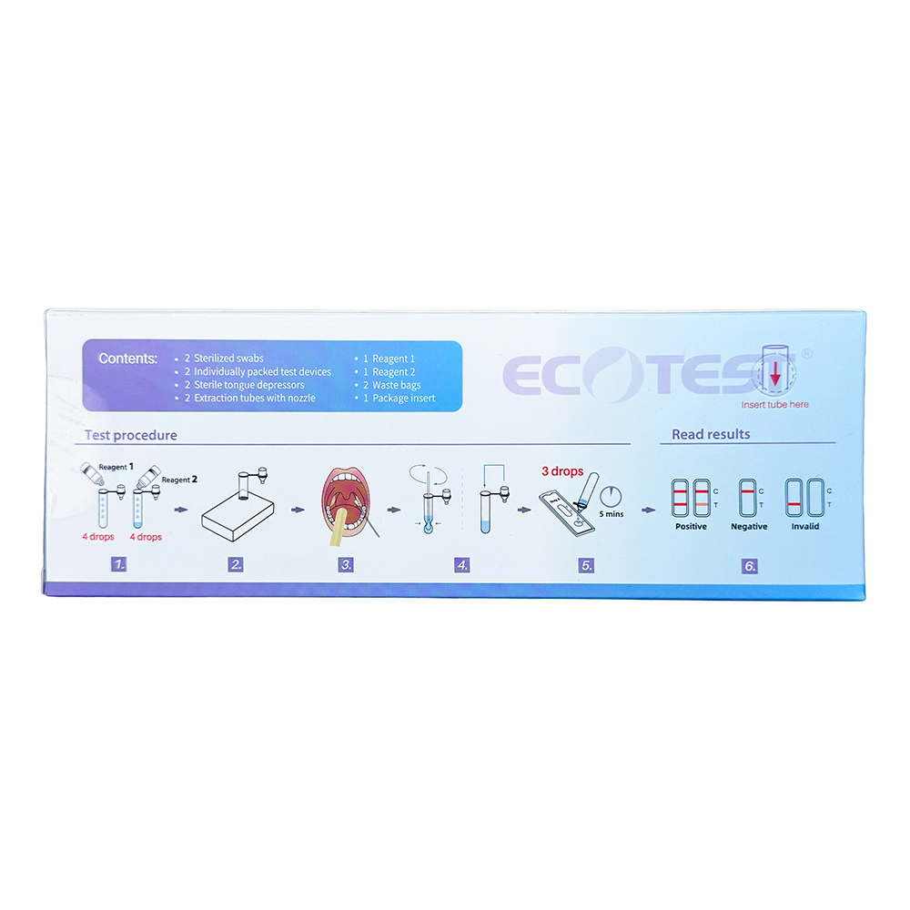 Instructions for strep A testing kit