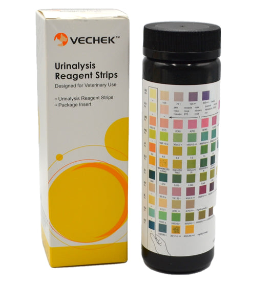 VECHEK 11 Parameter Urine Test Strips For Vets UK