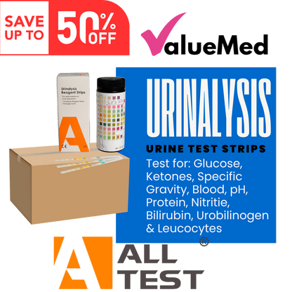 Wholesale ALLTEST 10 Parameter Urine Test Strips (URS10) – Professional Use Reseller Packs save up to 50%