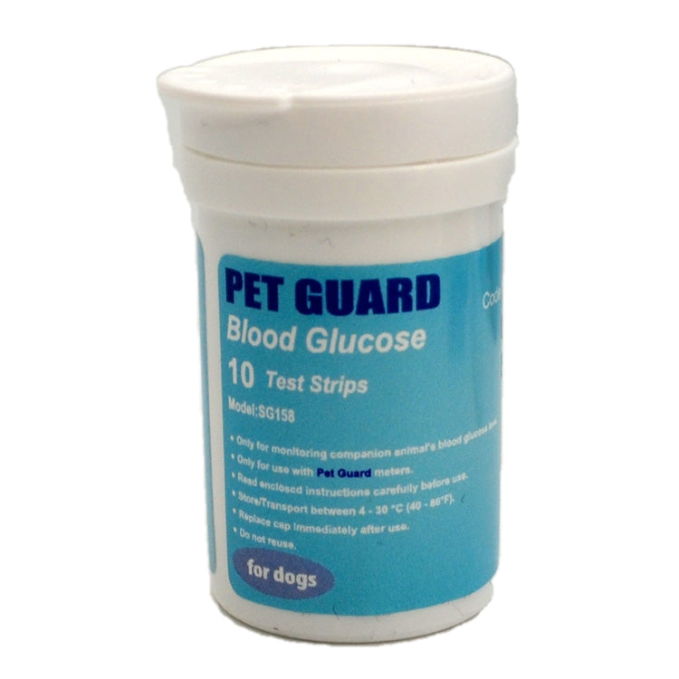 Pet Guard Dog Glucose Meter 10 Test Strips