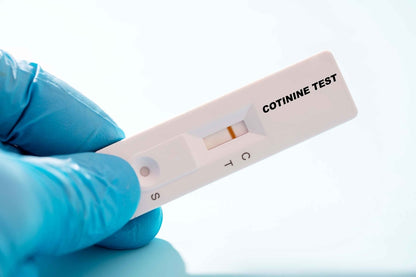 Cotinine urine test kit positive