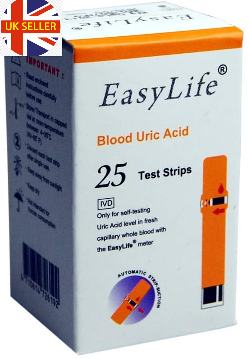 Easylife blood uric acid test strips 