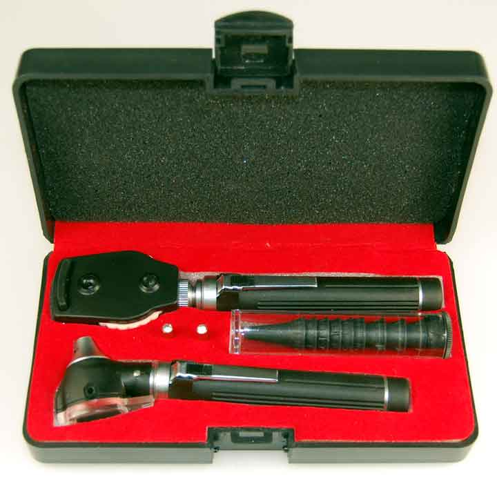 otoscope and opthalmoscope combined diagnostic set