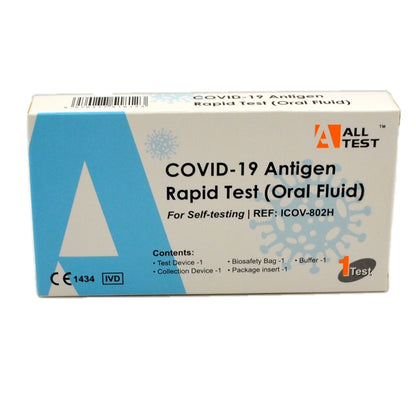 covid lateral flow test kit saliva