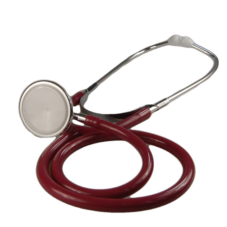 dual head stethoscope dark red burgundy