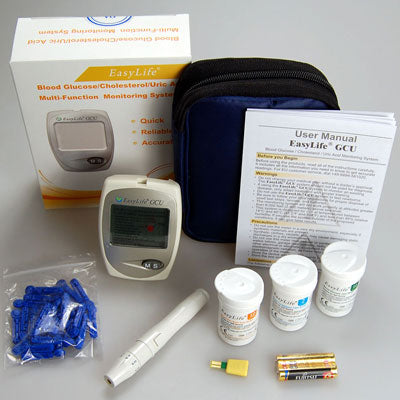 cholesterol glucose and uric acid meter system