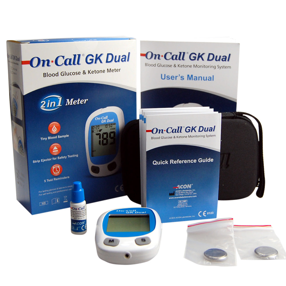 on call gk dual ketone and glucose meter