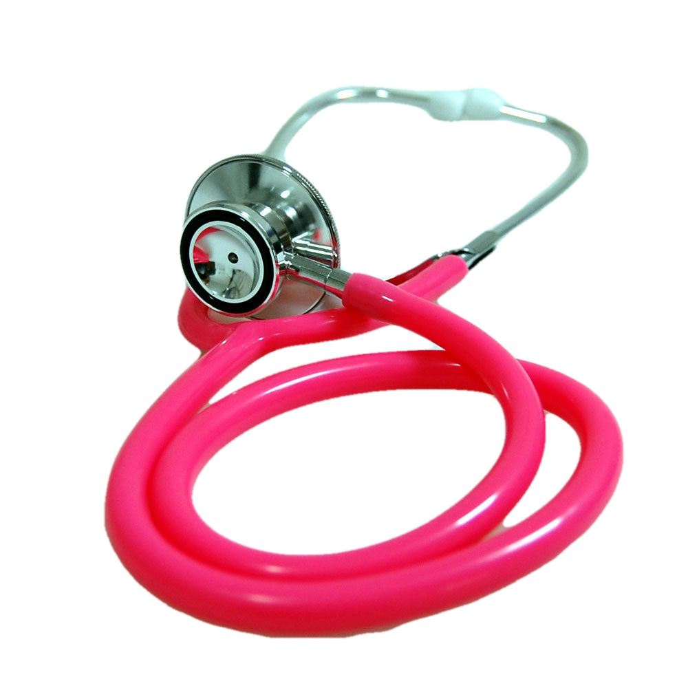 dual head stethoscope pink