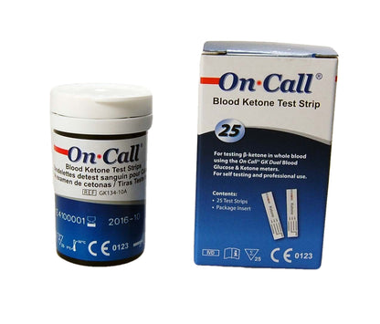 FREE KETONE Meter when you buy 50 On Call Blood Ketone Strips ( 2 x 25 test strips)