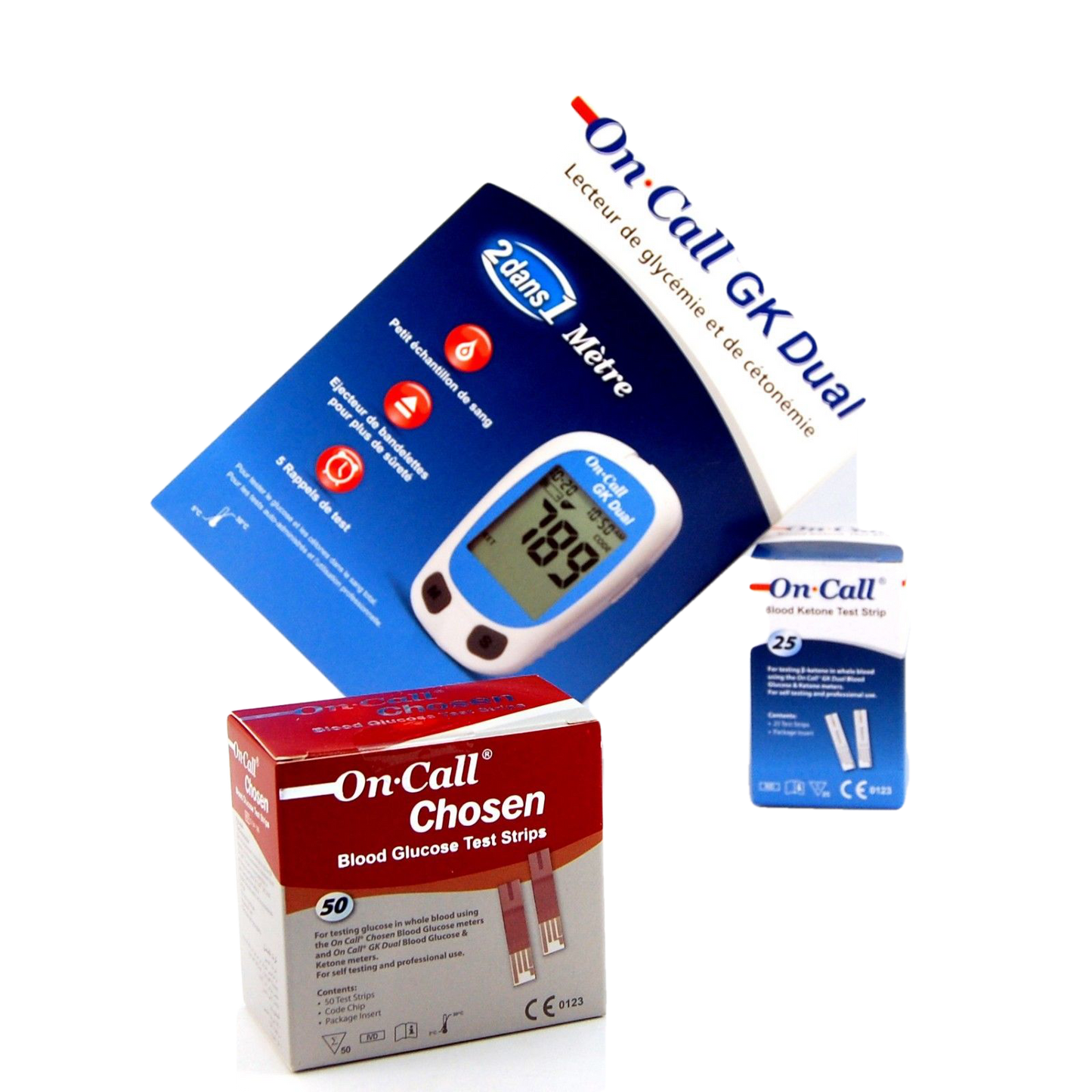 Free Ketone Meter-Free On Call GK Dual Blood Ketone Meter When You Buy 25 On Call Ketone Test Strips + 100 On Call Lancets + On Call Auto Lancing Lancing Device