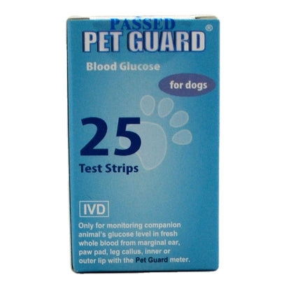 Pet Guard Dog Glucose 25 Test Strip Pack