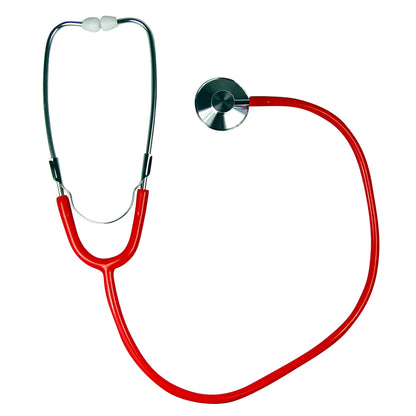 single head stethoscope red
