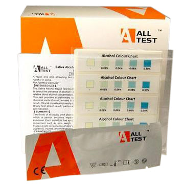 Saliva alcohol test strips ALLTEST